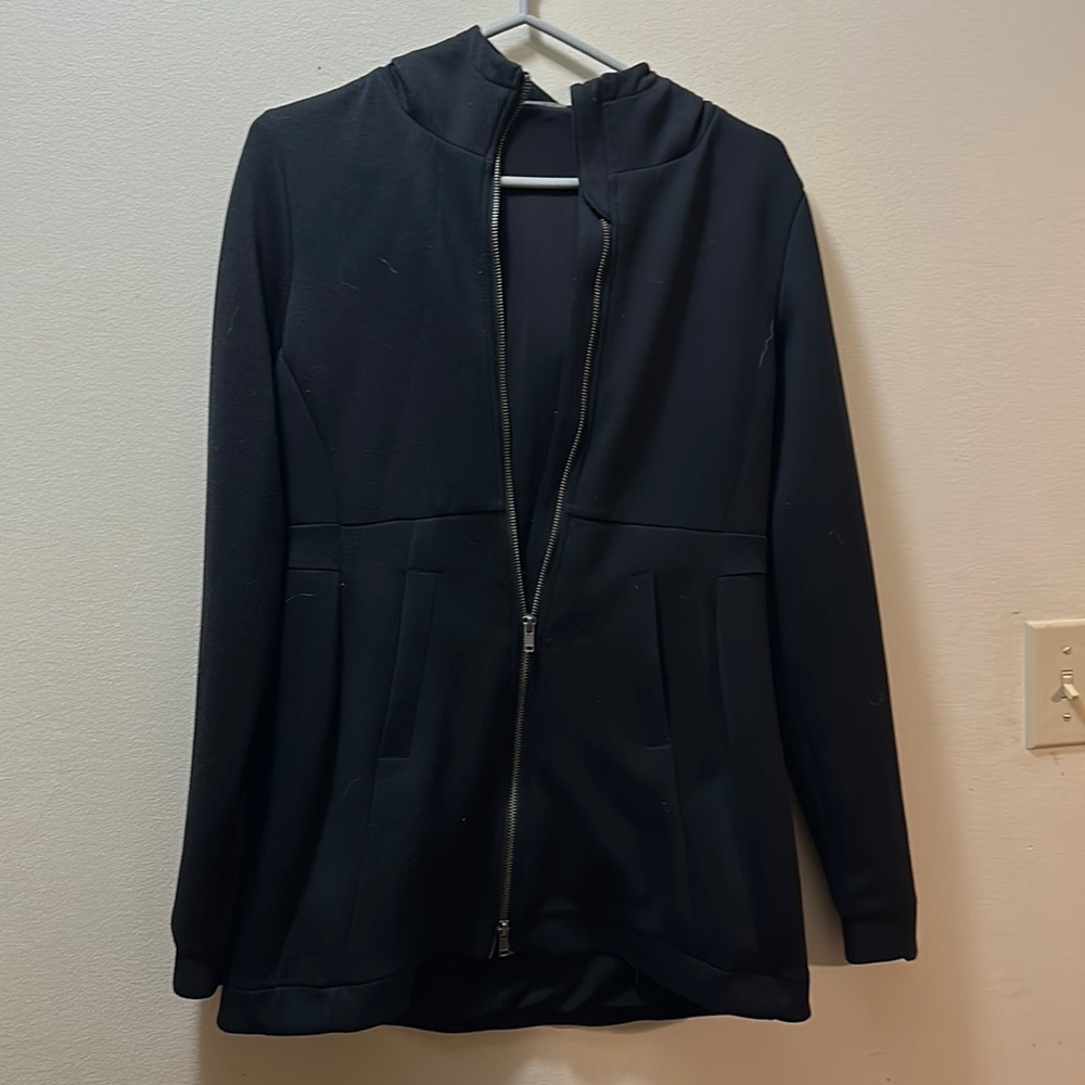 Gymshark Black Full-Zip Hooded Jacket